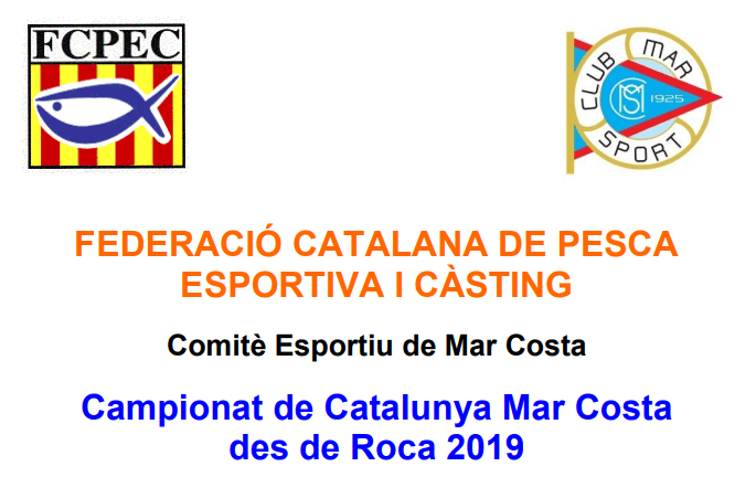 Campionat de Catalunya Mar Costa des de Roca 2019