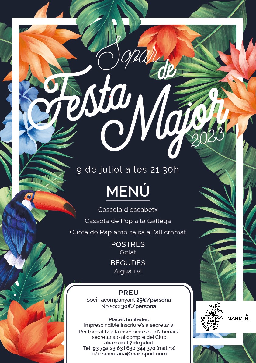 SOPAR DE FESTA MAJOR 2023