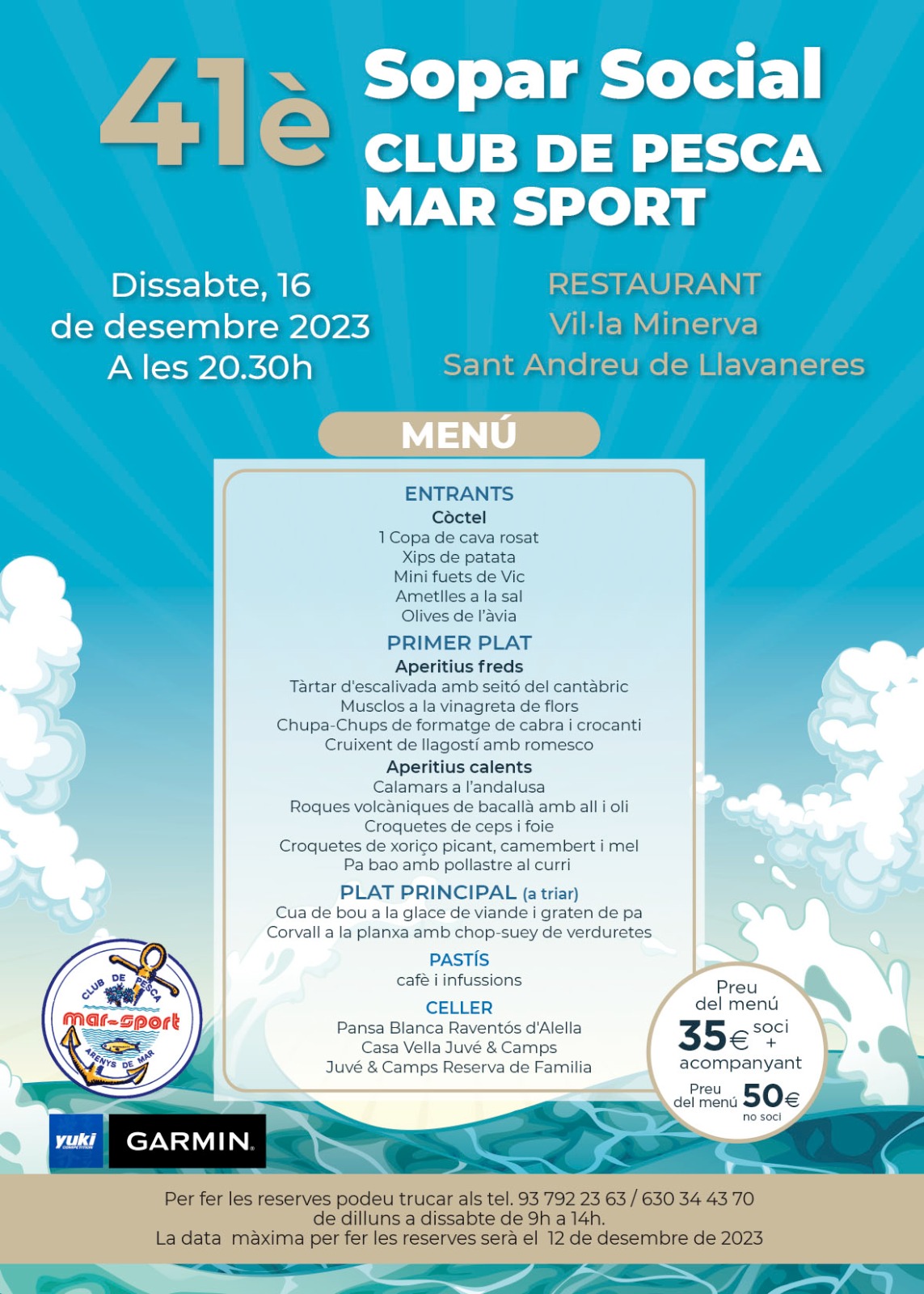 41è Sopar Social CLUB DE PESCA MAR SPORT