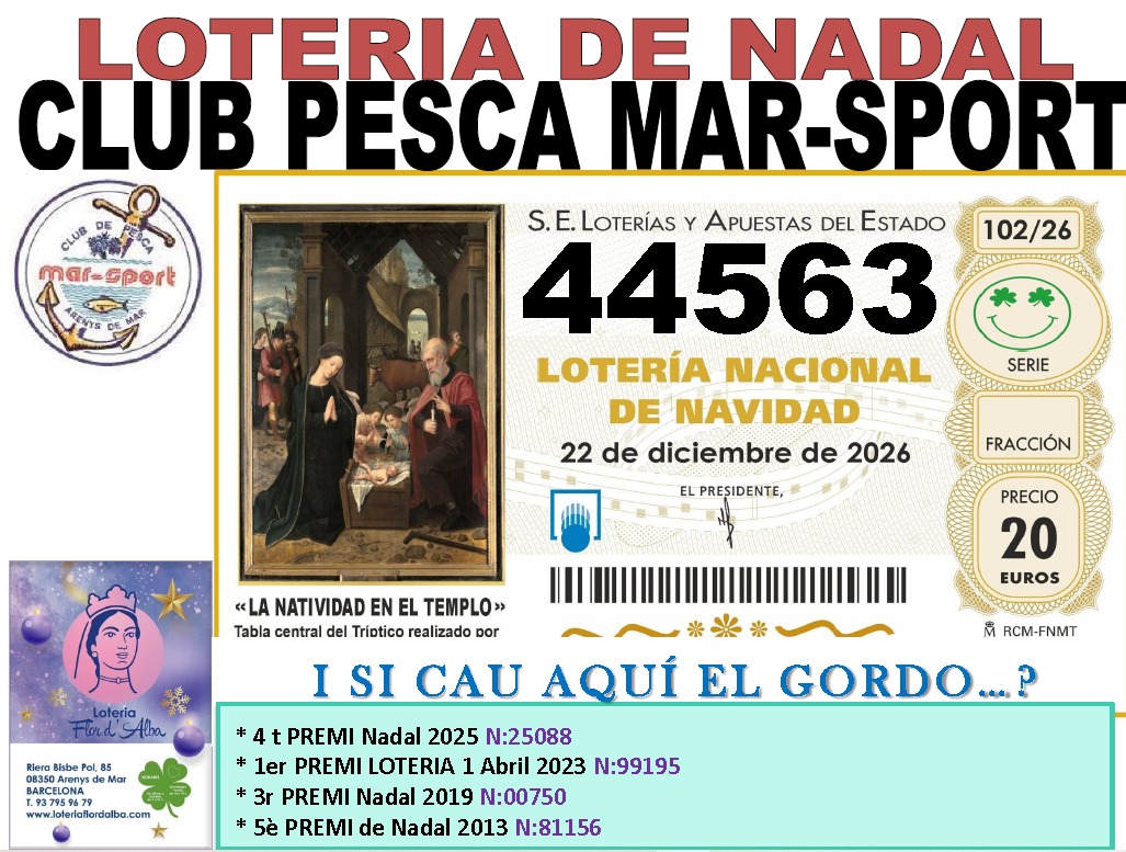 LOTERIA DE NADAL MAR SPORT 2026
